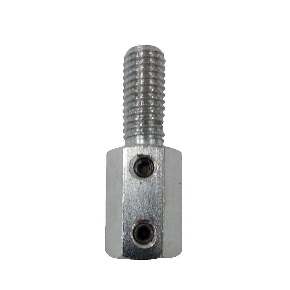 Threaded terminal for steel cable